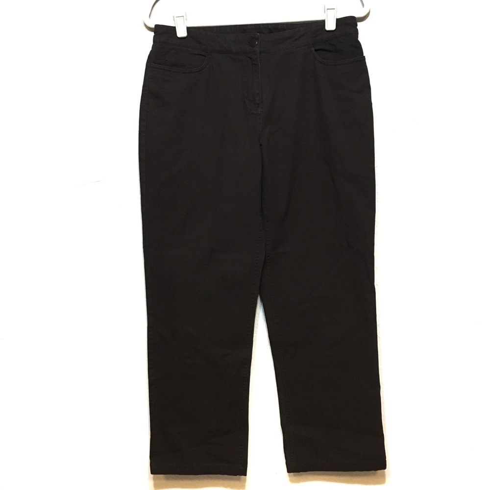 EILEEN FISCHER PETITES BROWN STRAIGHT JEAN PANTS